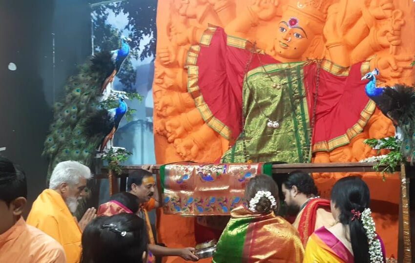  महाराष्ट्राचे आद्यशक्तीपीठ श्री सप्तशृंगी देवीचे पालकमंत्री दादाजी भुसे यांनी घेतले दर्शन; राज्याच्या विकासासाठी आशीर्वाद लाभण्यासाठी केली प्रार्थना